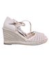 Liz Claiborne Tan Ivory White Wedges Size 8 1/2 - photo 1