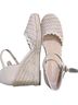 Liz Claiborne Tan Ivory White Wedges Size 8 1/2 - photo 2