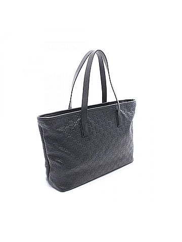 Gucci Gucci Guccissima Tote Bag Handbag Leather Women's Black 211137 (view 2)