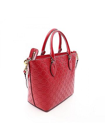 Gucci Gucci Guccissima 2-way Tote Bag Handbag Leather Women's Red 432124 (view 2)