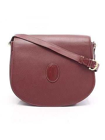 Cartier Cartier Must Line Shoulder Bag/Handbag, Leather, Women's, Bordeaux (Burgundy) (view 1)