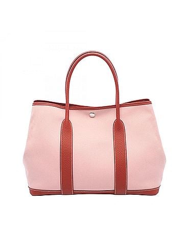 Hermès Hermes Garden Party PM Tote Bag Handbag Canvas Toile Officier Vache Country Women's Pink/Red (view 1)