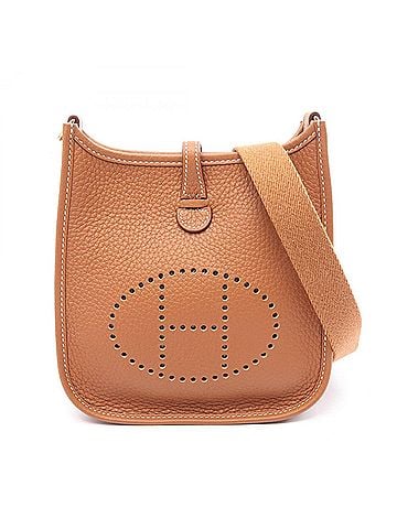 Hermès Hermes Evelyne Amazon TPM Shoulder Bag/Handbag, Leather, Taurillon Clemence, Brown Tone (view 1)
