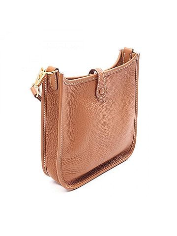 Hermès Hermes Evelyne Amazon TPM Shoulder Bag/Handbag, Leather, Taurillon Clemence, Brown Tone (view 2)