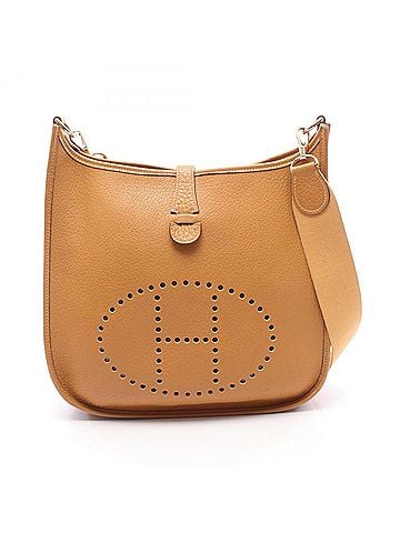 Hermès Hermes Evelyne 2 de GM Shoulder Bag Handbag Leather Fjord Brown Women's (view 1)