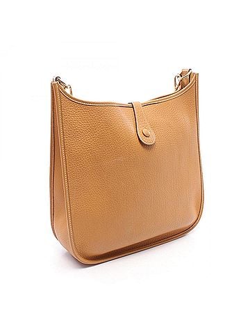 Hermès Hermes Evelyne 2 de GM Shoulder Bag Handbag Leather Fjord Brown Women's (view 2)
