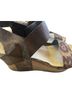 Pierre Dumas Animal Print Brown Multi Color Wedges Size 8 - photo 2