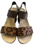 Pierre Dumas Animal Print Brown Multi Color Wedges Size 8 - photo 1