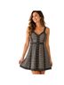 BCBG Stripes Black White Casual Dress Size 6 - photo 1