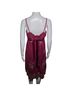 ECI 100% Polyester Floral Burgundy Cocktail Dress Size 8 - photo 2