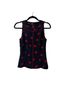 Carlisle 100% Silk 100% Polyester Polka Dots Multi Color Black Sleeveless Top Size 8 - photo 2