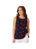 Carlisle 100% Silk 100% Polyester Polka Dots Multi Color Black Sleeveless Top Size 8 - photo 1