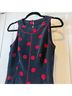 Carlisle 100% Silk 100% Polyester Polka Dots Multi Color Black Sleeveless Top Size 8 - photo 4