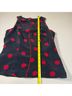 Carlisle 100% Silk 100% Polyester Polka Dots Multi Color Black Sleeveless Top Size 8 - photo 8