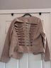 Just Fab 100% Polyester 100% Polyester Tan Blazer Size L - photo 3