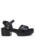 XTI Black Women's Combat Sandals Size 6 - photo 1