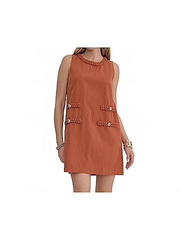 Entro Braided Trim Dress (view 2)
