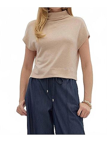 Entro Midtown Knit Mock Neck Top (view 2)