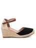 XTI Black Women's Wedge Sandals Size 7 - photo 1