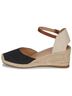 XTI Black Women's Wedge Sandals Size 7 - photo 4