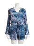 Umgee Blue Tie Dye Romper - Plus in Blue Mix Size 1X - photo 1