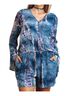 Umgee Blue Tie Dye Romper - Plus in Blue Mix Size 1X - photo 2