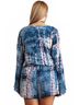 Umgee Blue Tie Dye Romper - Plus in Blue Mix Size 1X - photo 3