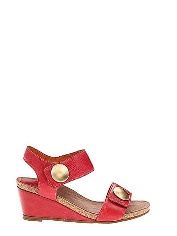 Taos Carousel 3 Wedge Sandals in Red (view 1)