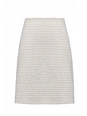 Joseph Ribkoff High Waist A-Line Skirt in Beige (view 1)