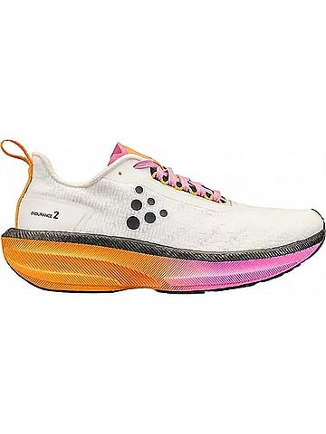 Craft Women's Endurance 2 Running Shoes in Ash White/Fuchsia (view 1)
