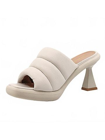 All Black Women's Molto Bella Heels in Ivory (view 2)