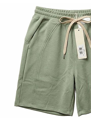 Yelete Unisex - Scuba Short With Pockets in Sage (view 2)