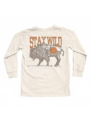 Tiny Whales Kid's Stay Wild Long Sleeve Tee (view 2)