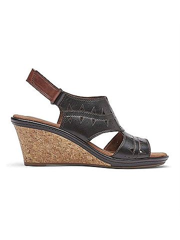 Cobb Hill Janna Perf Sling Sandal in Black (view 1)