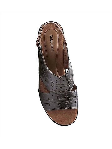 Cobb Hill Janna Perf Sling Sandal in Black (view 2)