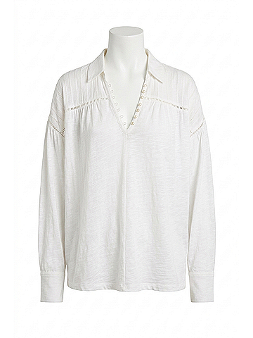Grey State Nala Top in Crisp White (view 1)