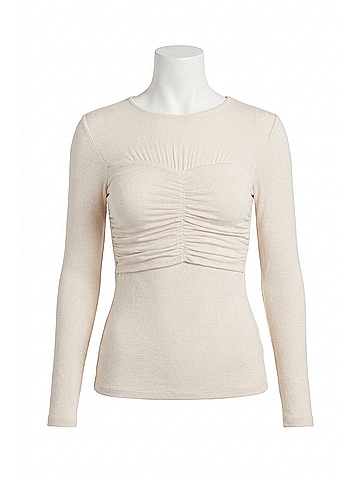 Sophie Rue Lynette Ruched Top in Ecru (view 1)