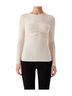 Sophie Rue Solid Brown Lynette Ruched Top in Ecru Size L - photo 2