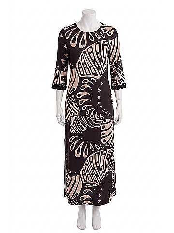 CK Bradley New York Cassandra Maxi Dress in Paddle Black (view 1)