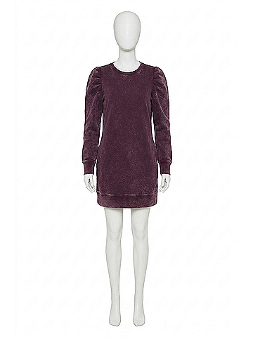 Rebecca Minkoff Janine Terry Dress in Acid Washed Currant (view 1)