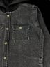 Tiny Whales Solid Black Kid's Coastline Shacket in Black Denim Size 5 - photo 2