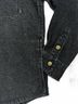 Tiny Whales Solid Black Kid's Coastline Shacket in Black Denim Size 5 - photo 3