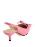 Andrea Pink Women's Slingback Bow Pumps Size 5 - photo 3