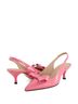 Andrea Pink Women's Slingback Bow Pumps Size 5 - photo 4