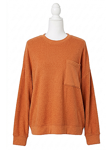 Billabong New Tides Boxy Crewneck Sweatshirt in Bronze (view 1)