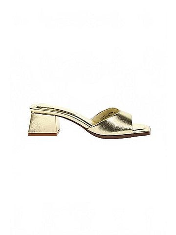 Chinese Laundry Women's Liinda Block Heel Slide Sandal in Gold (view 1)