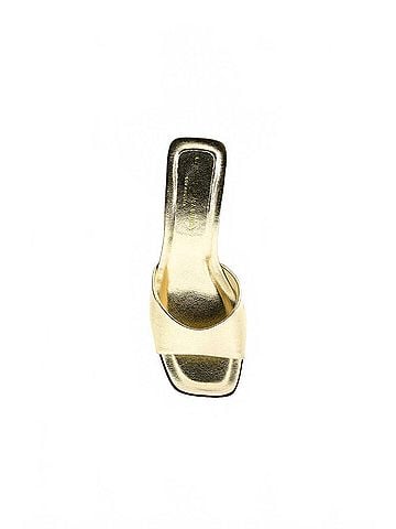 Chinese Laundry Women's Liinda Block Heel Slide Sandal in Gold (view 2)