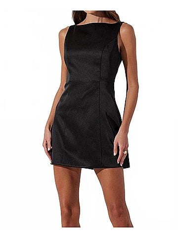 Astr Alisanne Mini Dress in Black (view 2)