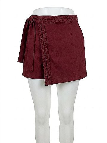 Entro On The Daily Skort in Wine (view 1)