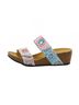 Eric Michael White Women's Liat Platform Sandals in White Multi Size 9 - photo 5
